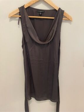 The Original, Inc. Sleeveless Cowl Neck Tunic Top - Charcoal